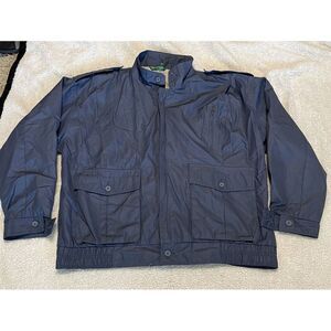 Men's‎ C & A Canda Vintage Jacket Polyester/cotton Blue 52 small flaw